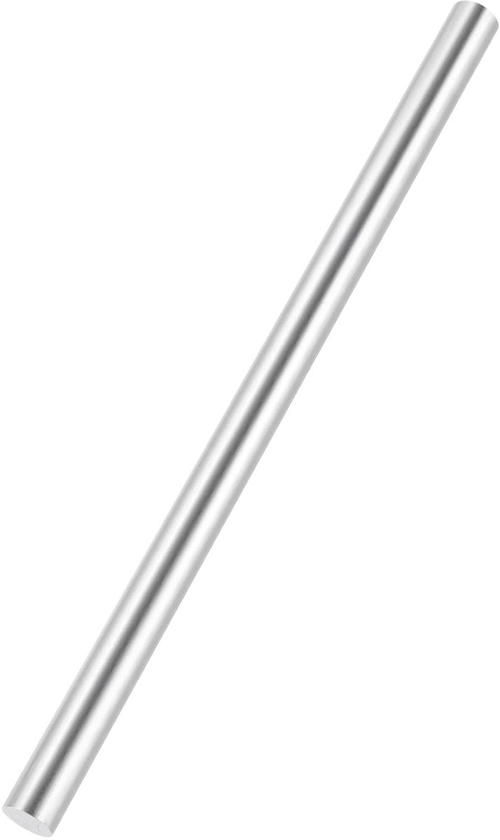 Ronde stang van aluminium, diameter 3/4 inch 6061, ronde stang van aluminium, solide metalen stang, 14 inch lengte voor knutselgereedschap