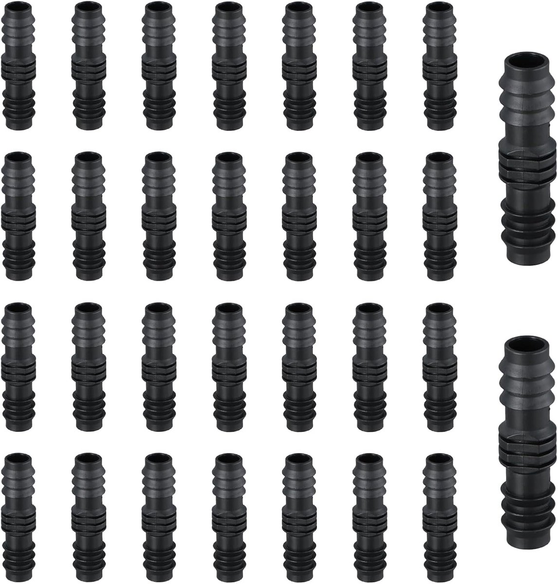 30 stuks 16 mm tuinslangaansluitingen, kunststof slangverbindingen, druppelirrigatieaansluitingen, irrigatiesysteemconnectoren, direct voor irrigatiesysteem