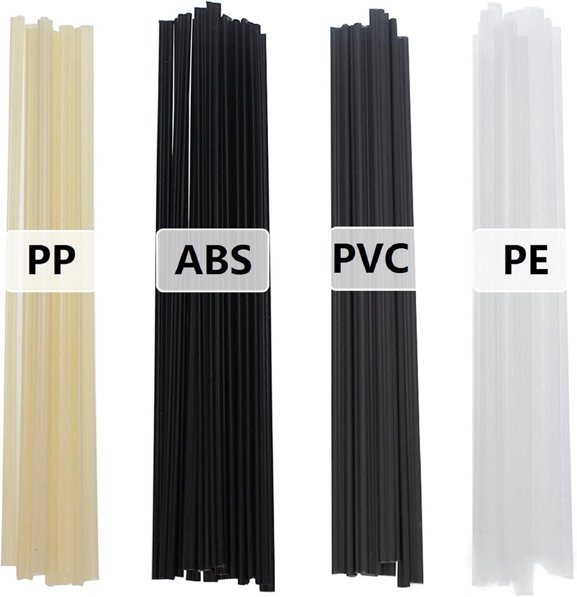 lasstaaf, soldeerdraden, lassen sticks, ABS/PVC/PE/PP kunststof lassticks voor kunststof lasser, lassen, reparatie van bumpers (optie 1)