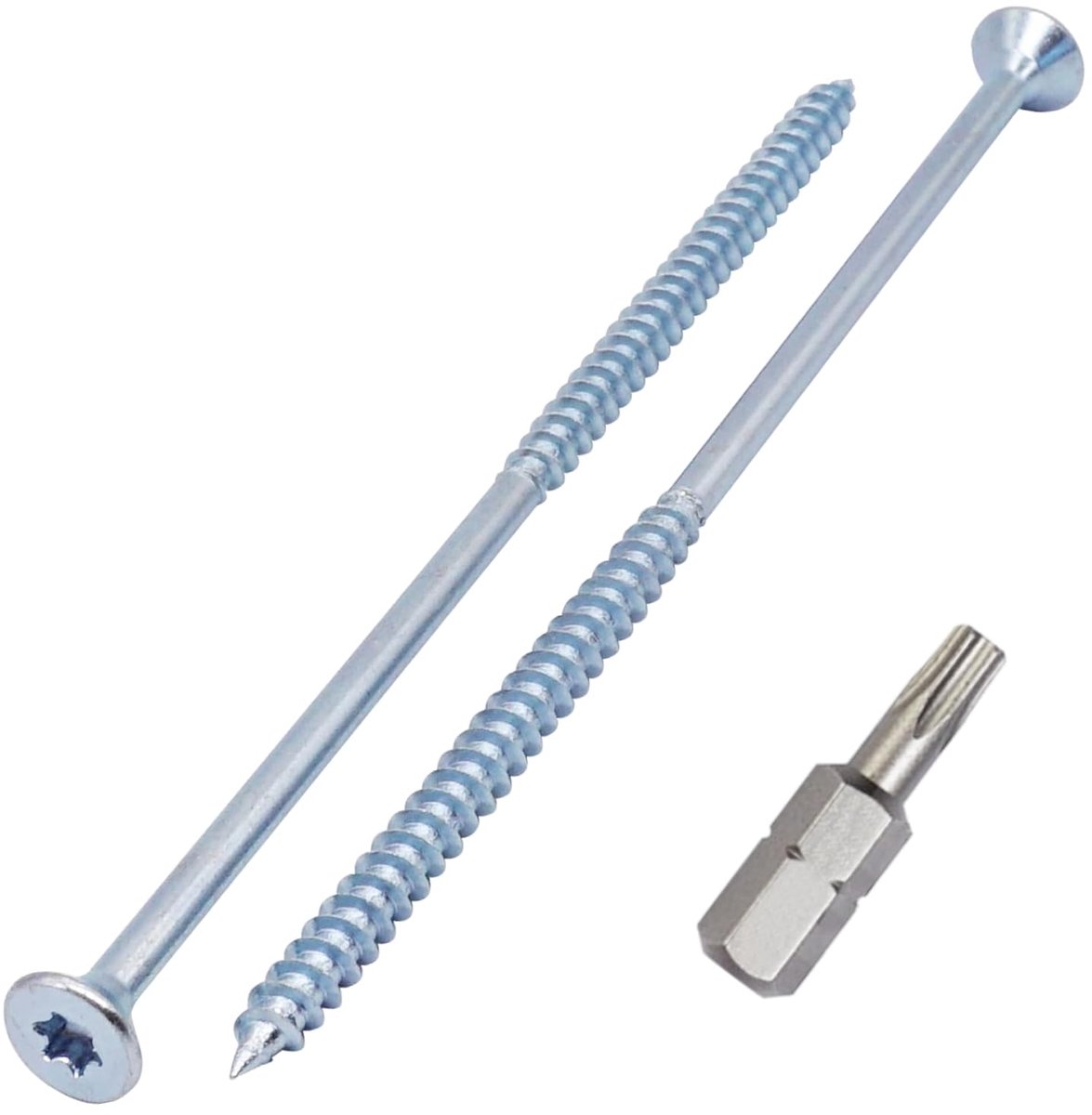 Houtschroeven 6,0 x 150 mm, Torx verzonken kopschroeven, spaanplaatschroeven, gedeeltelijk schroefdraad