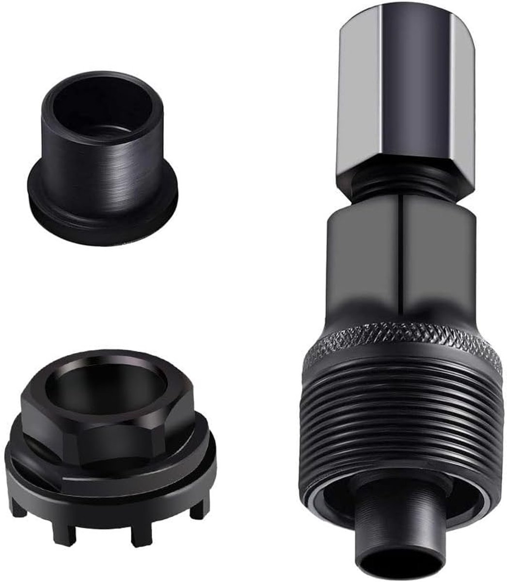 trekker voor fiets, cranktrekker met 8 tanden, slotgereedschap, professionele fietsreparatieset, pedaalgereedschap compatibel voor fietsreparatie (zwart)