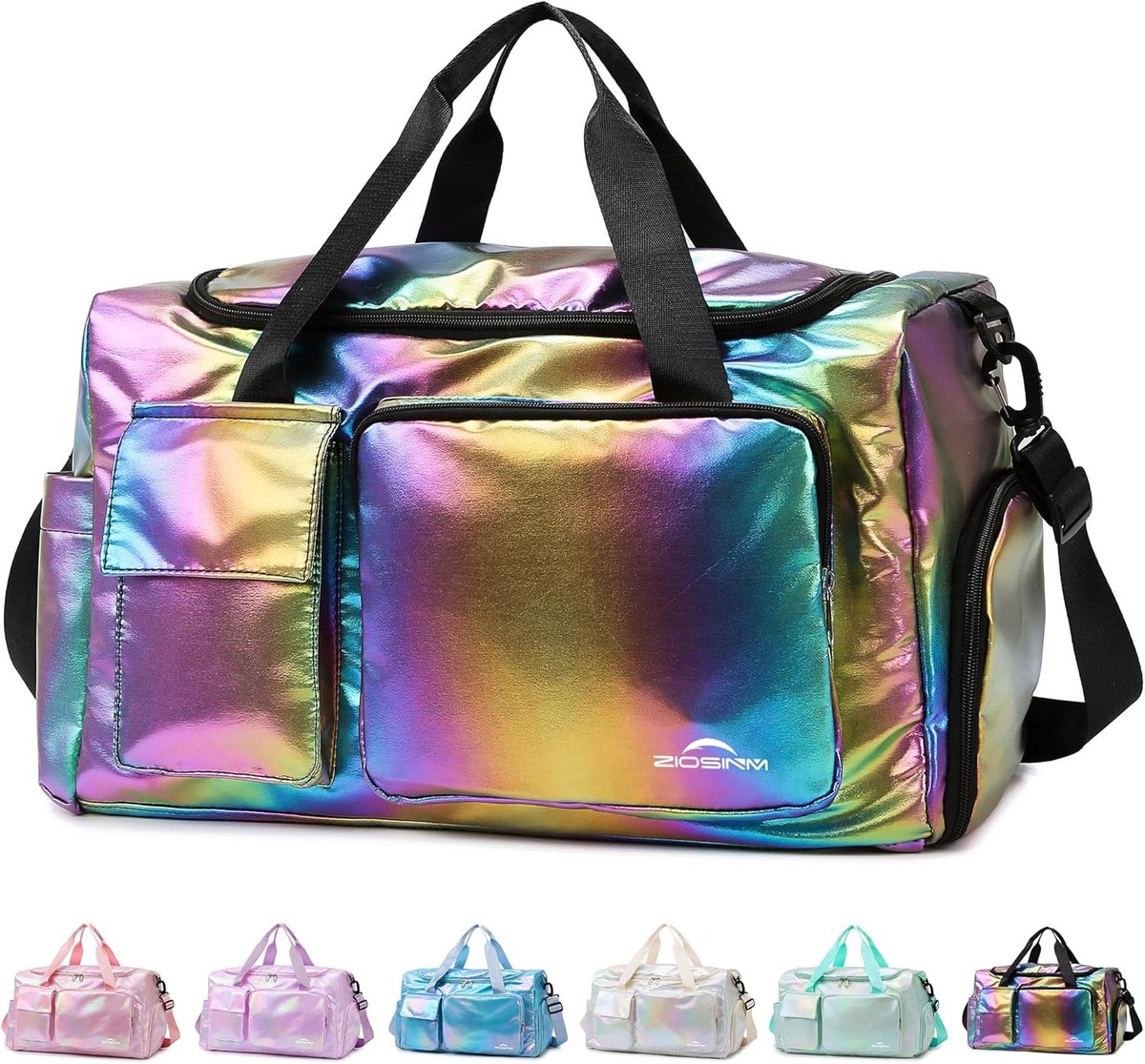 Sporttas dames 48cm - met schoenencompartiment - waterdicht - ideaal voor gym en sauna - SnelShoppen