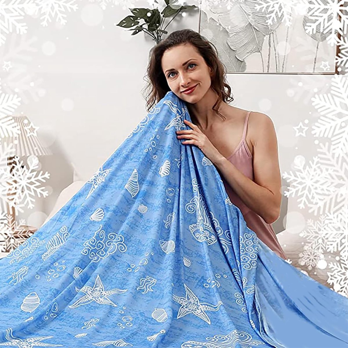 Koeldeken zomerdeken 200x150cm (Blauwdruk) - ShopVlot
