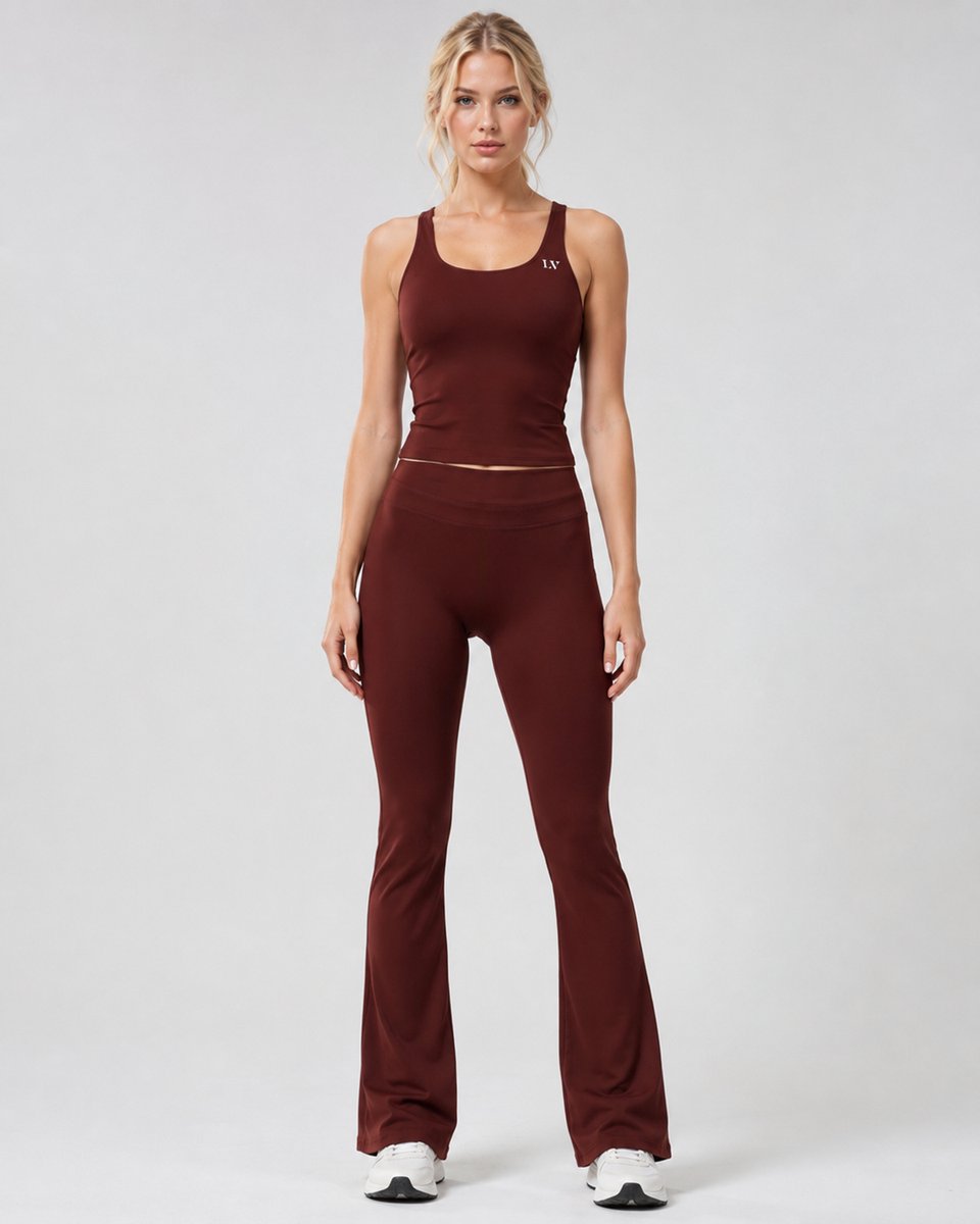 Flared sportbroek Faye S