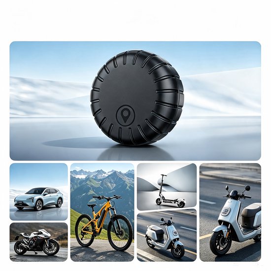 GPS-Tracker - Magnetisch & Waterdicht - Voor Auto,Fiets,Motor -IP66 - Zwart