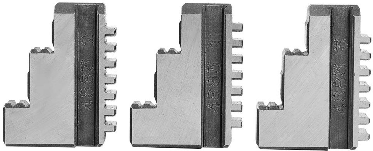 3 stuks spanbek 20 CrMnTi draaibankhouder 5 inch buitenbek hoge hardheid draaibek Toepasselijk model K11-125 Accessoires voor draaibank