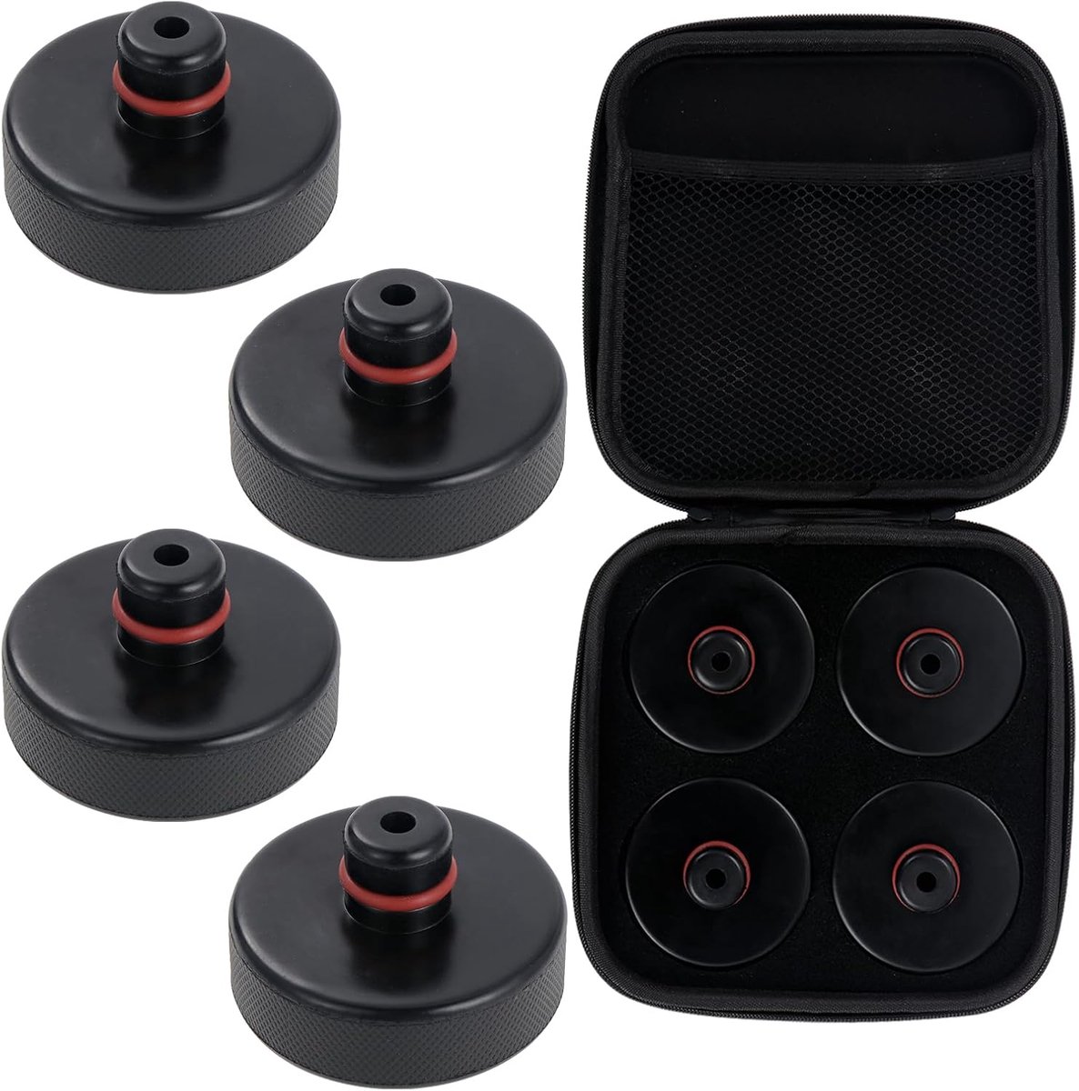 4 stuks tesla Model 3/Y/S/X, jack rubberen pad voor vloerlift, standaard beschermt batterij en chassis