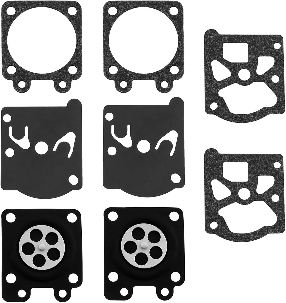 2 Set Kettingzagen Carburateur Membraan Reparatie Rebuild Kit Carburateur Seal en Membraan Kit Compatibel met Dolmar PS32 PS35 PS350 PS420 Kettingzagen