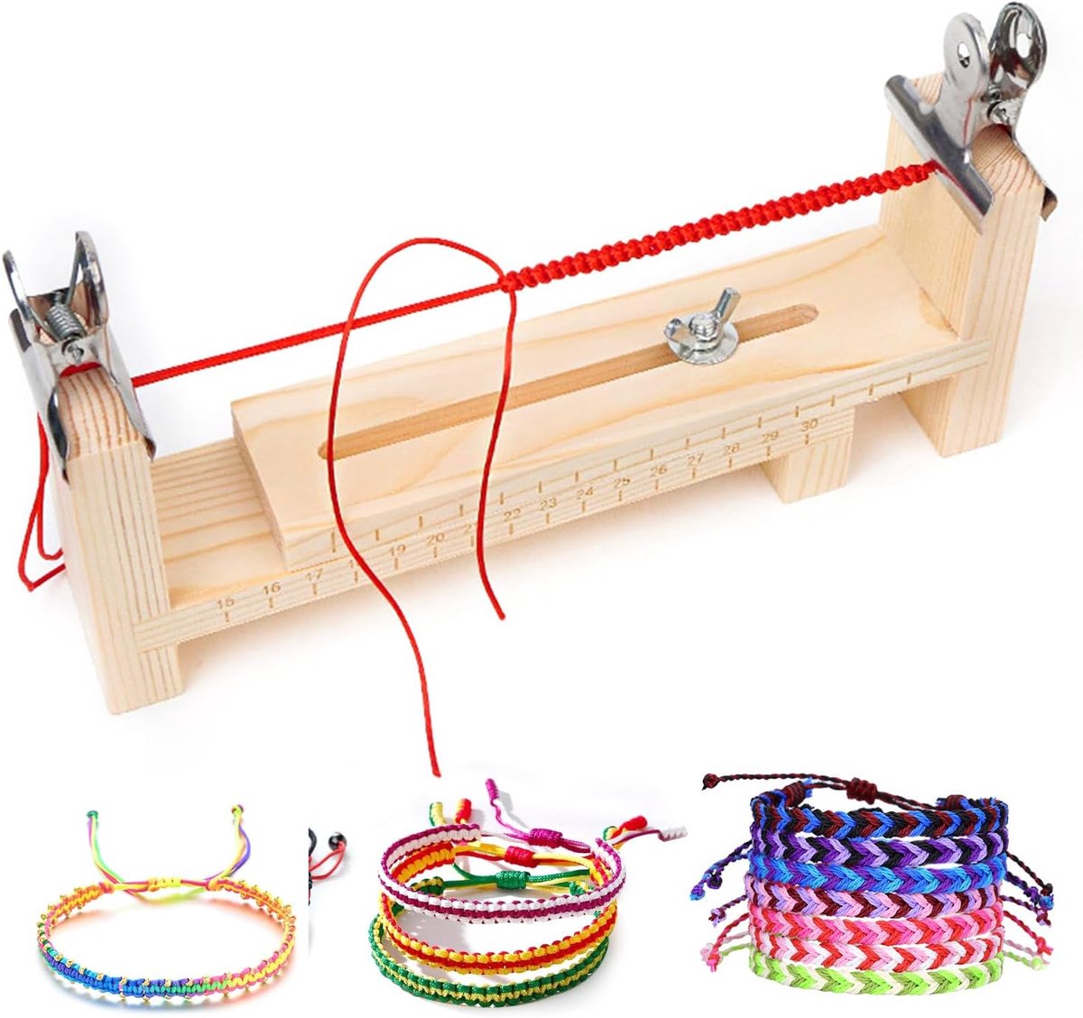 paracord jig armband maker met 2 clips | armband maker voor gevlochten armbanden