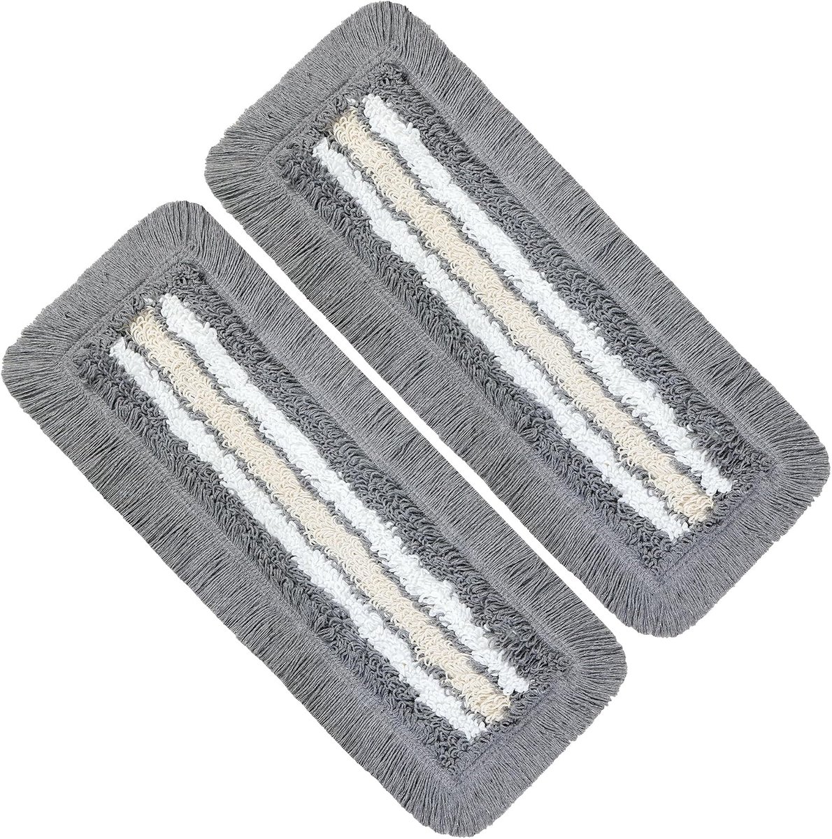 2 stuks wisserovertrek (50 cm), vloerwisserovertrek voor ziekenhuizen en verzorgingsinstellingen, wisserovertrek met optimale glijeigenschappen voor ergonomisch werken, grijs