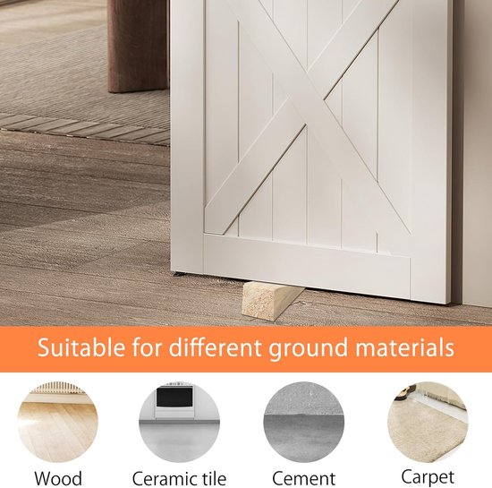 deurstopper, houten wigg, vaste deurstopper, vloer, meubelwiggen, antislip, wiggen voor alle oppervlakken, mobiele veiligheid — afbeelding 3