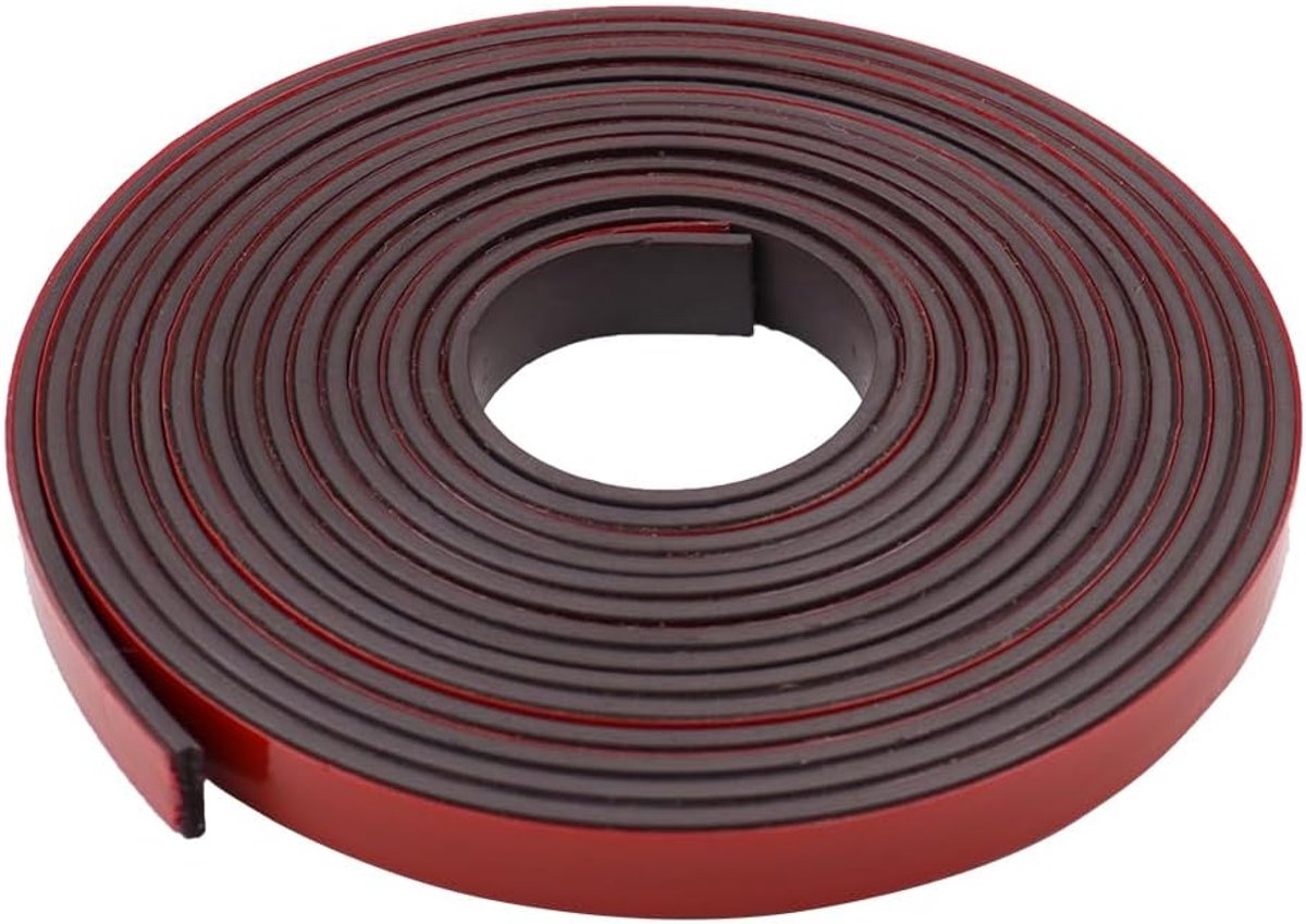 Flexibele magnetische tape 1,2 cm x 3 m magnetische strip met sterke zelfklevende - ideale magnetische rol voor knutsel- en doe-het-zelfprojecten, koelkast en droog wisbord