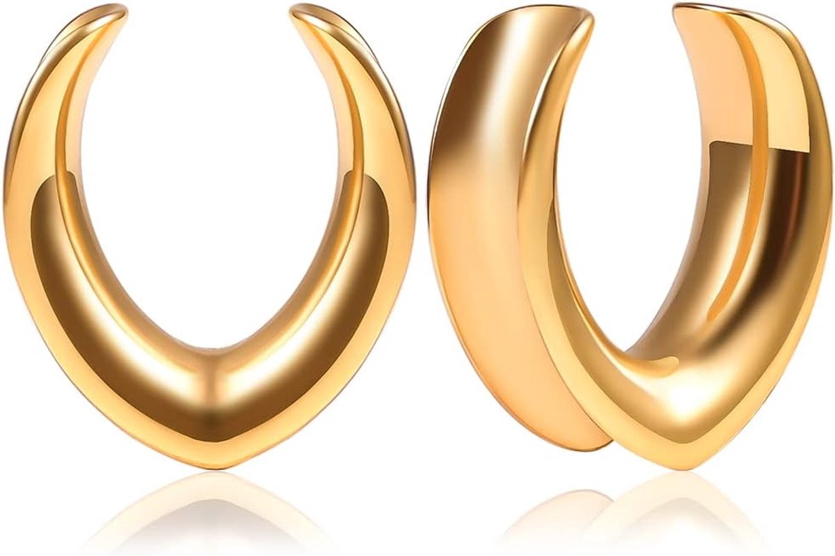 Oor Flesh Tunnel Minimalist Plug Oormeetinstrumenten RVS Stretch Expander Piercing Oorpiercing