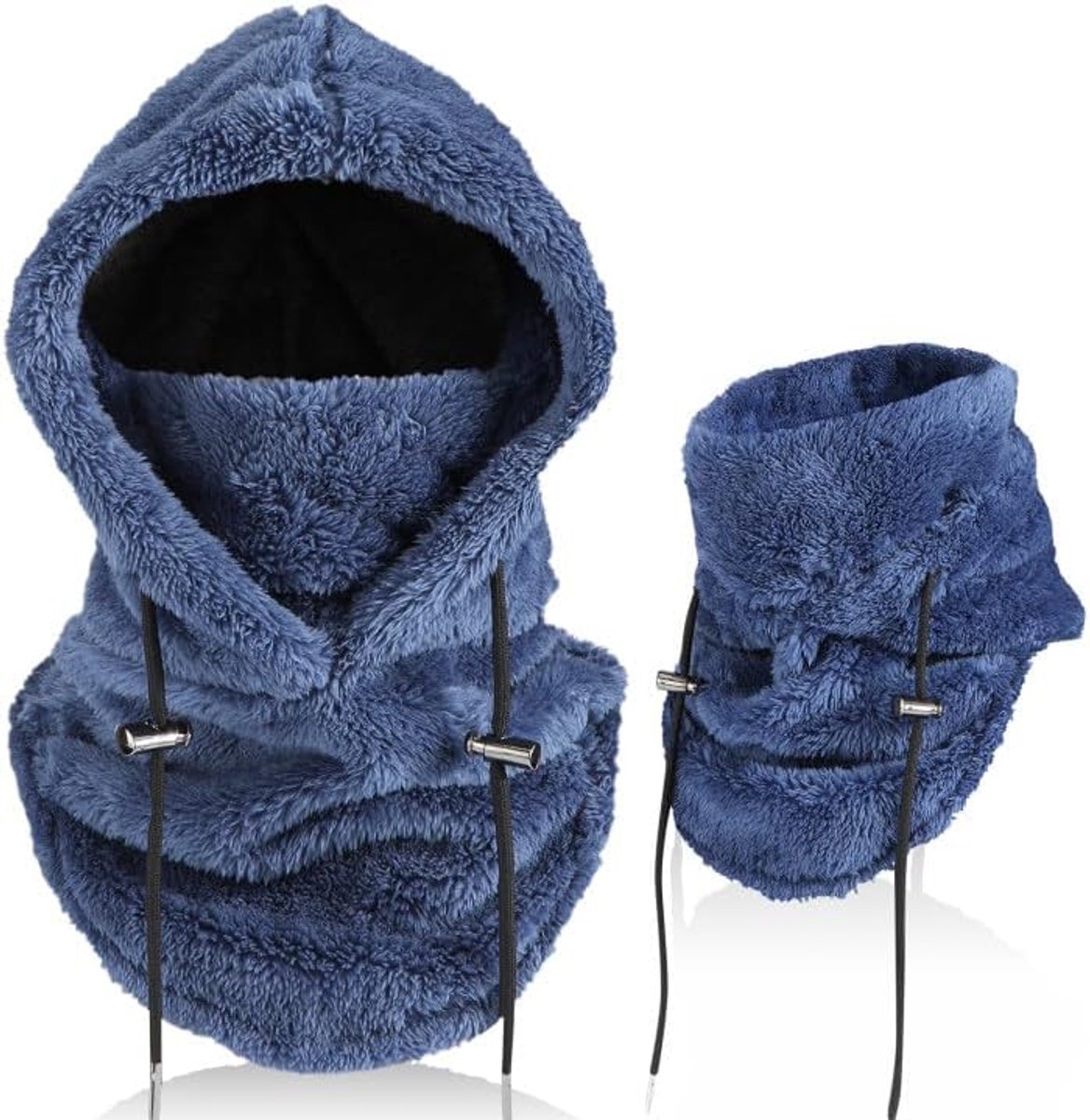 winterbivakmuts van fleece, voor mannen en vrouwen, multifunctioneel thermisch windmasker, fleece muts met halsdekking, voor buitensporten, fietsen, wandelen en hardlopen