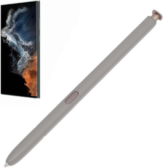 Ultra 5G S Pen Vervanging voor S24 Ultra 5G Touch Stylus Pen, S24 Ultra S Pen zonder Bluetooth, met vervangende tips/penpunten (geel en lichtgrijs) — afbeelding 4