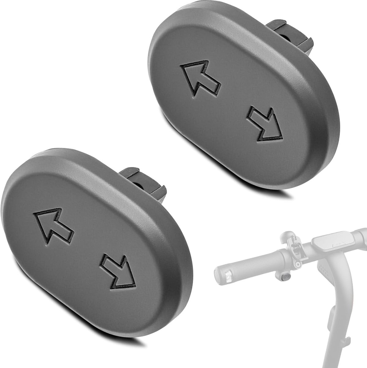 Knop E-Scooter voor Ninebot - Knop voor Blinkers E-Scooter ScooterBlinker Accessoires Compatibel met Ninebot E2 Pro/F2 Pro/G2 Max/F2/F2 Plus, Vervangende Knop voor ScooterBlinker