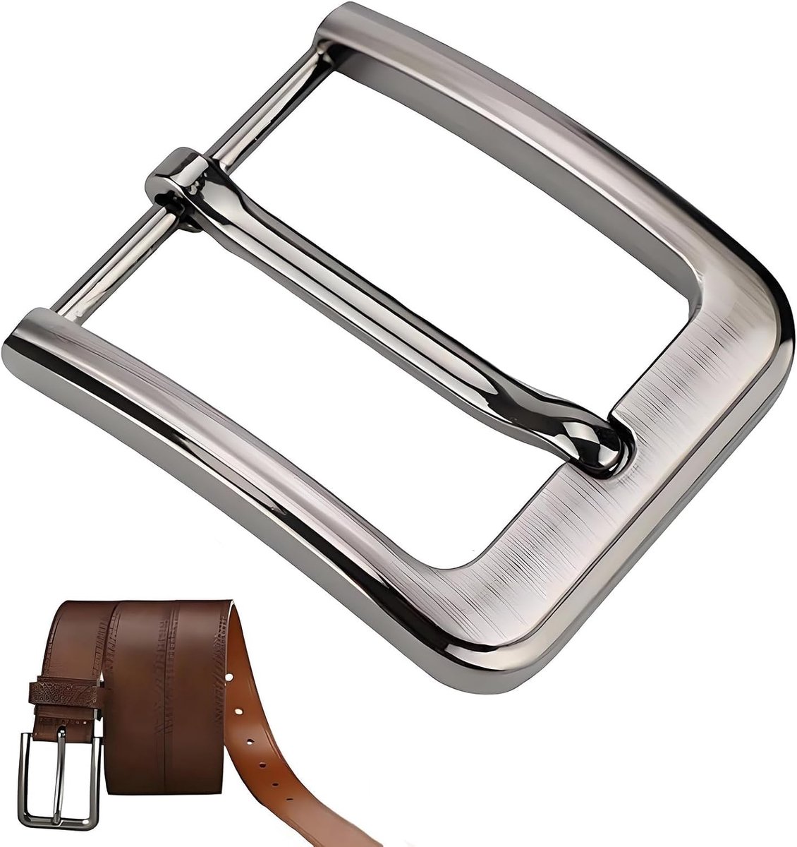 Riemgesp voor heren, automatische ratelgespen, riemgesp, herenriemaccessoires (grijs, 40 mm)
