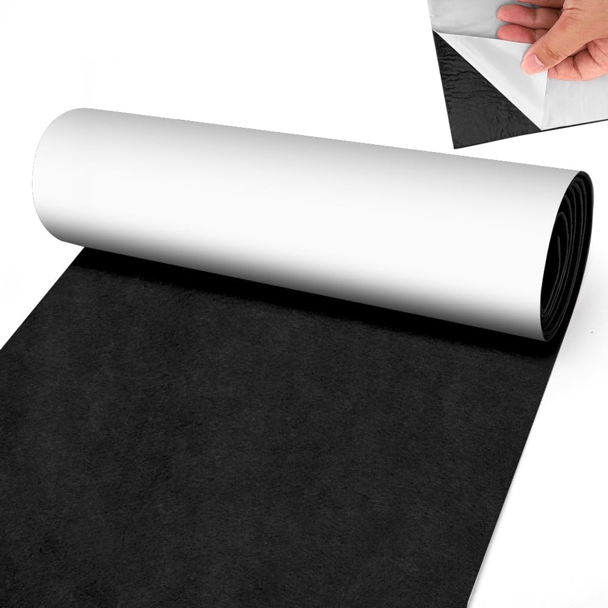 50 x 150 cm vilt zelfklevend zwart, 3 mm dik kleefvilt per meter voor DIY Box Liner, bekermat, stoelen, meubels, vloerbescherming, beige-camel
