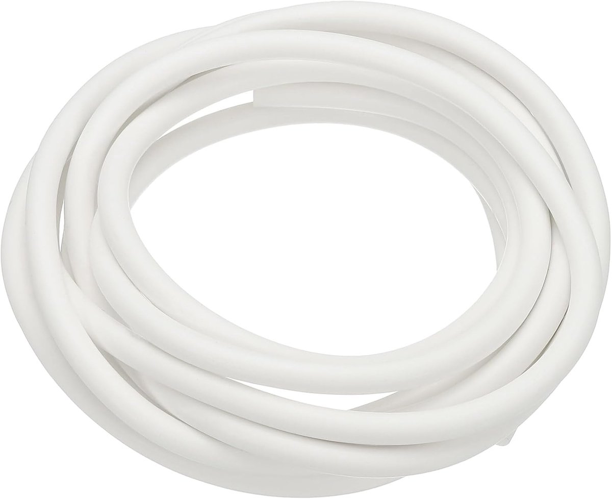 Siliconenschuim afdichtingsstrip, 6 m (19,7 FT) 6 mm (0,24 inch) Dia Backer Rod Ronde Solid Spons Rubber Weerstrippingskoord met hoge dichtheid voor het afdichten van spleetblokkerisolatie