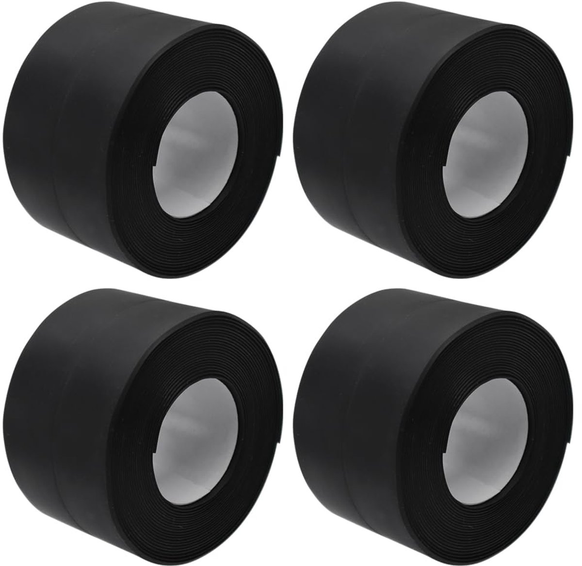 4 rollen afdichtingstape voor badkuip, zelfklevend, waterdicht, plinten voor wastafel, badkuip, toilet, wandhoeken (38 mm x 3,2 m)