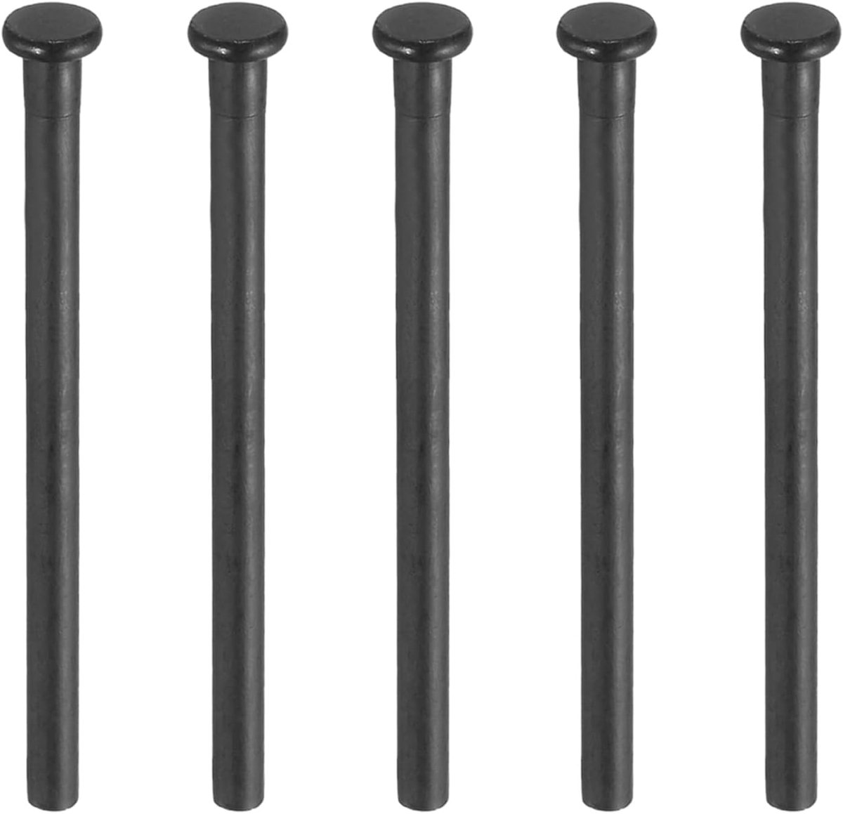 5 stuks 7,5 cm scharnierpennen voor deuren, afneembare veiligheidspennen, geborstelde binnendeurscharnieren voor vervanging van woonkamerdeuren van hout, matzwart