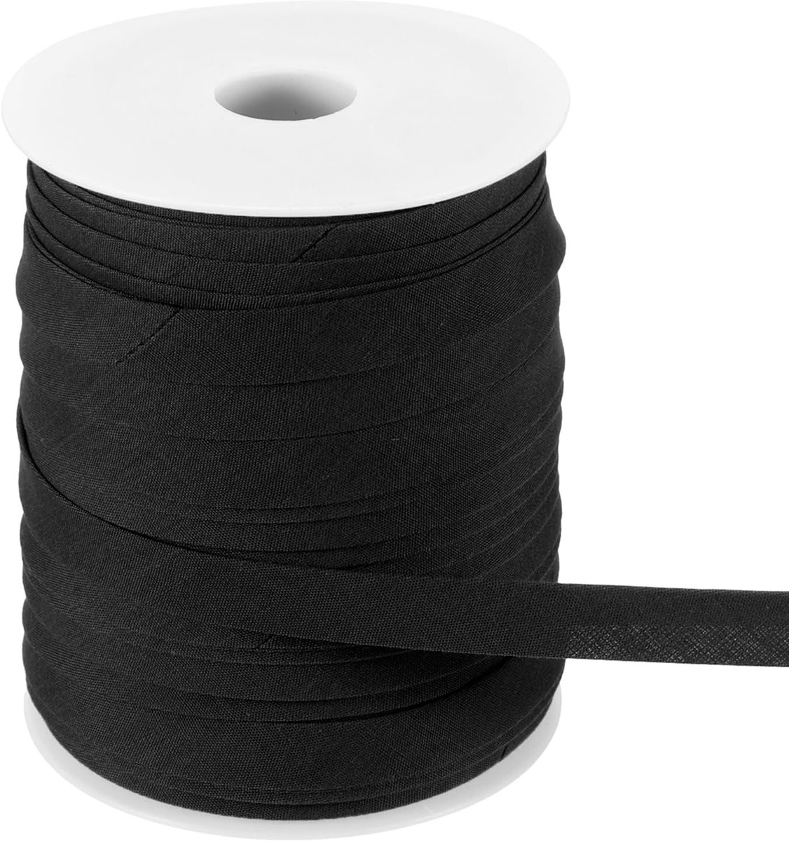 1,25 m dubbele vouwband 1/2 inch biasband biasband voor naaien zomen quilten paspel cheongsam decoratie kleding naaien, zwart
