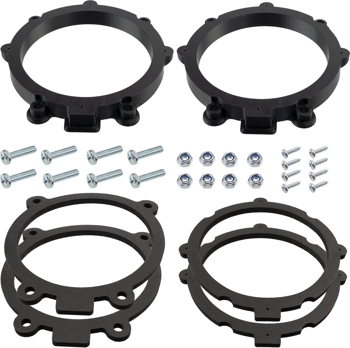 | Kit van 2 Adapters/houders voor luidsprekers Ø130 mm voor voordeuren | compatibel met Mercedes Sprinter W906, Vito W639, VW Crafter I
