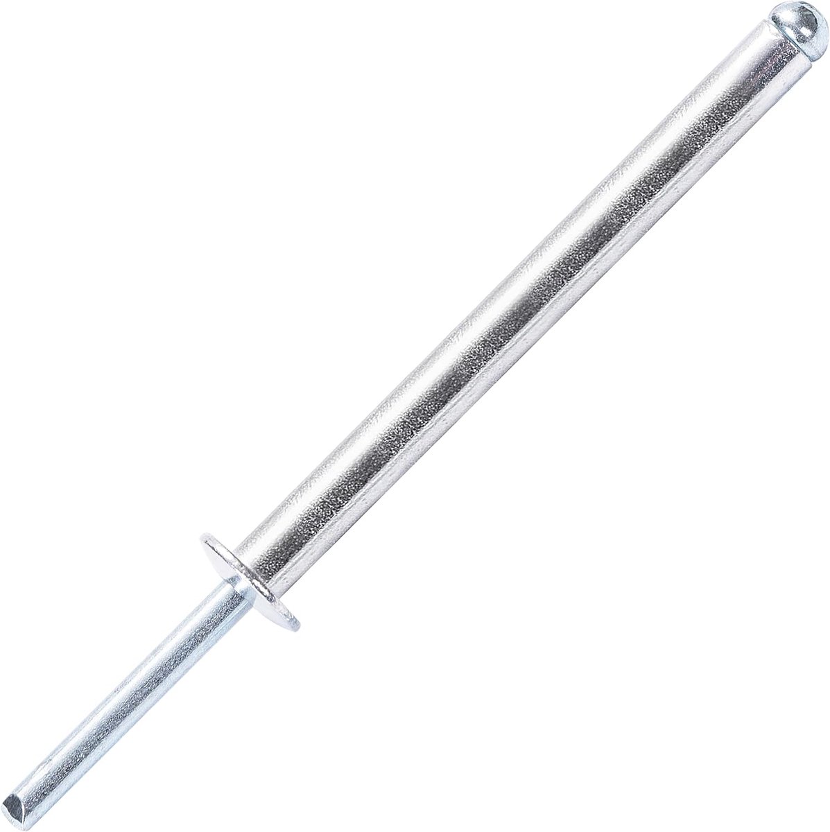 Blindklinknagels van aluminium, extra lang, bolle kop, stalen schacht - DIN 7337 A - voor dikke platen (Ø4,8 x 50 mm - 50 stuks)