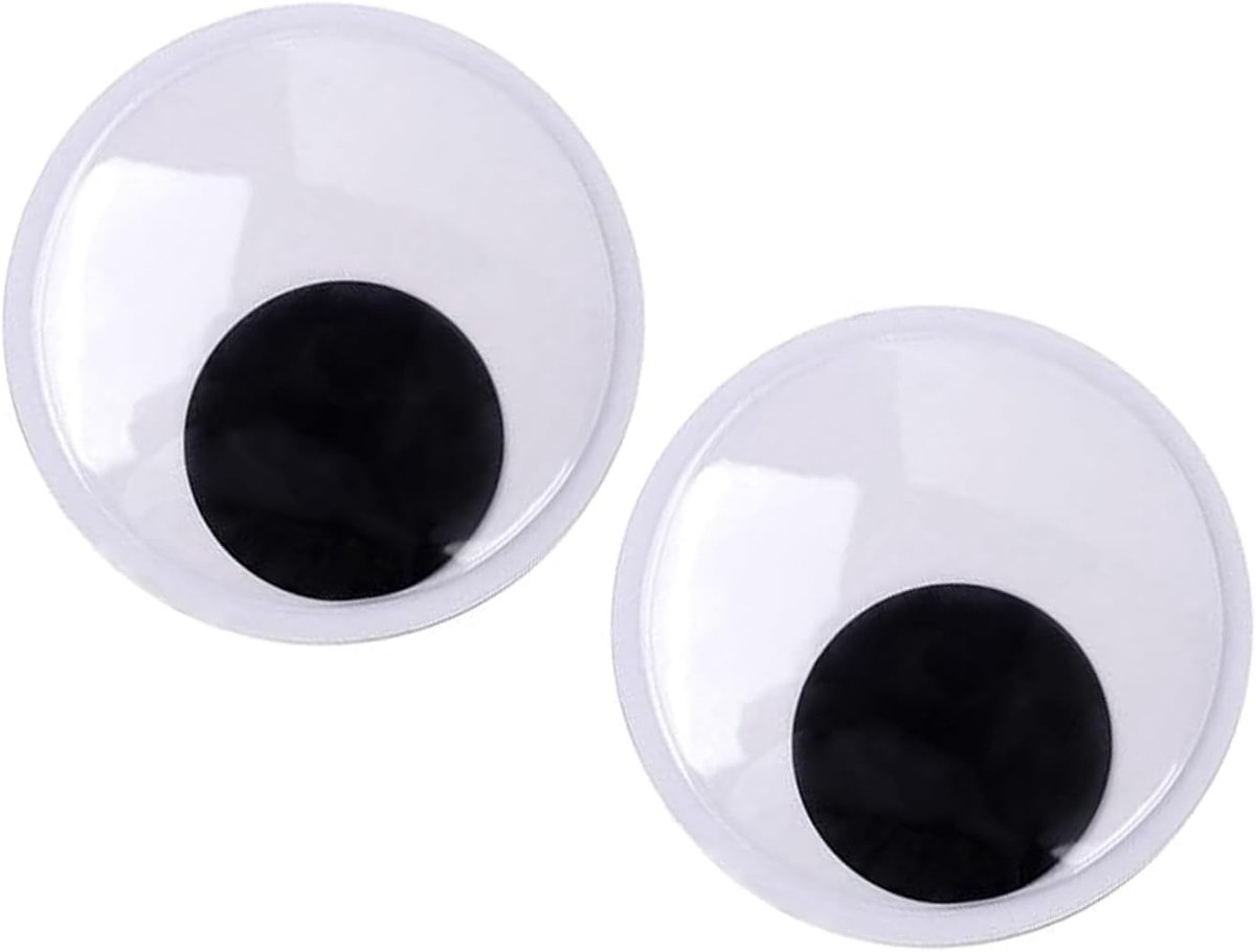 Ogen 15cm, 1 paar reusachtige wiebelogen voor DIY-projecten, kerstboom, feestdecoraties, koelkast, auto, klaslokaal projecten