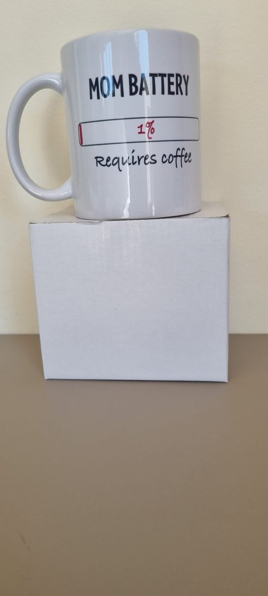 Koffiebeker 330ml Mom Battery - Requires Coffee