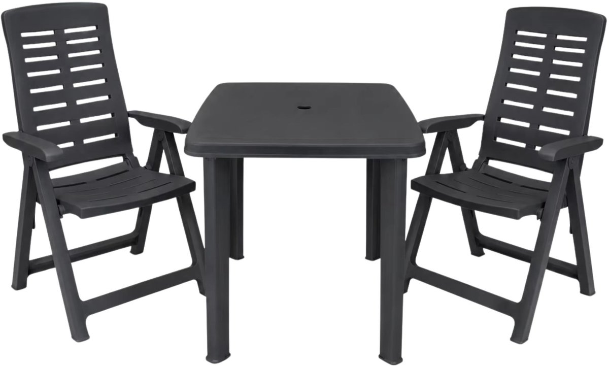Bistroset 3-Delig – Eettafel met 2 Stoelen