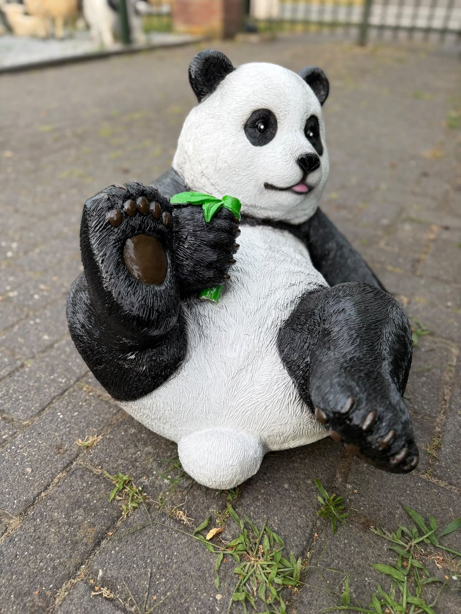 Goodyz- Jungle dieren- Beren- Panda- Panda beer - Liggend- L- 70cm lang