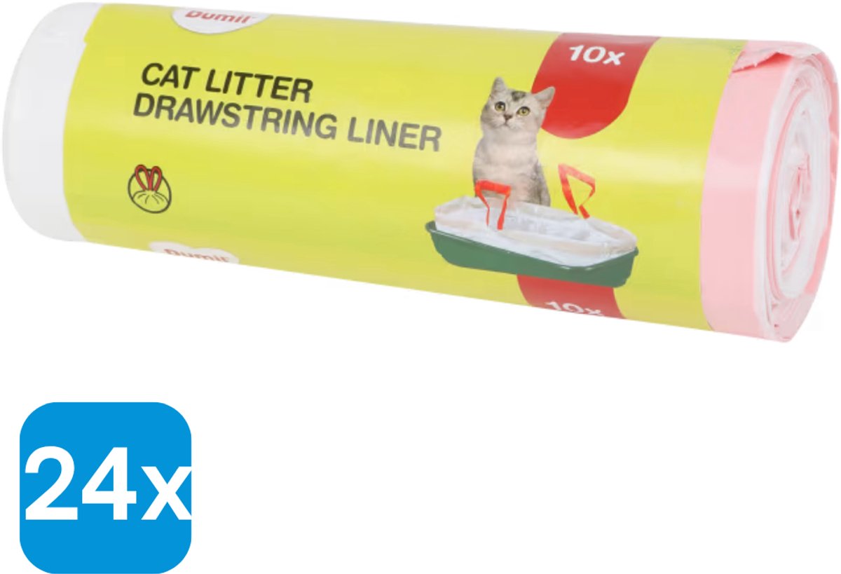 24 Stuks Dumil Kattenbakzakken - 24 x 10 stuks