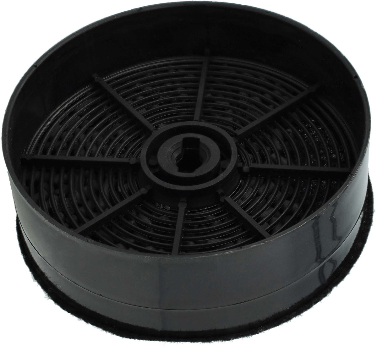 vhbw Actieve koolfilter, vervangingsfilter voor Electrolux 33005513, 902979880, ECFB03 voor afzuigkap - 12,4 cm