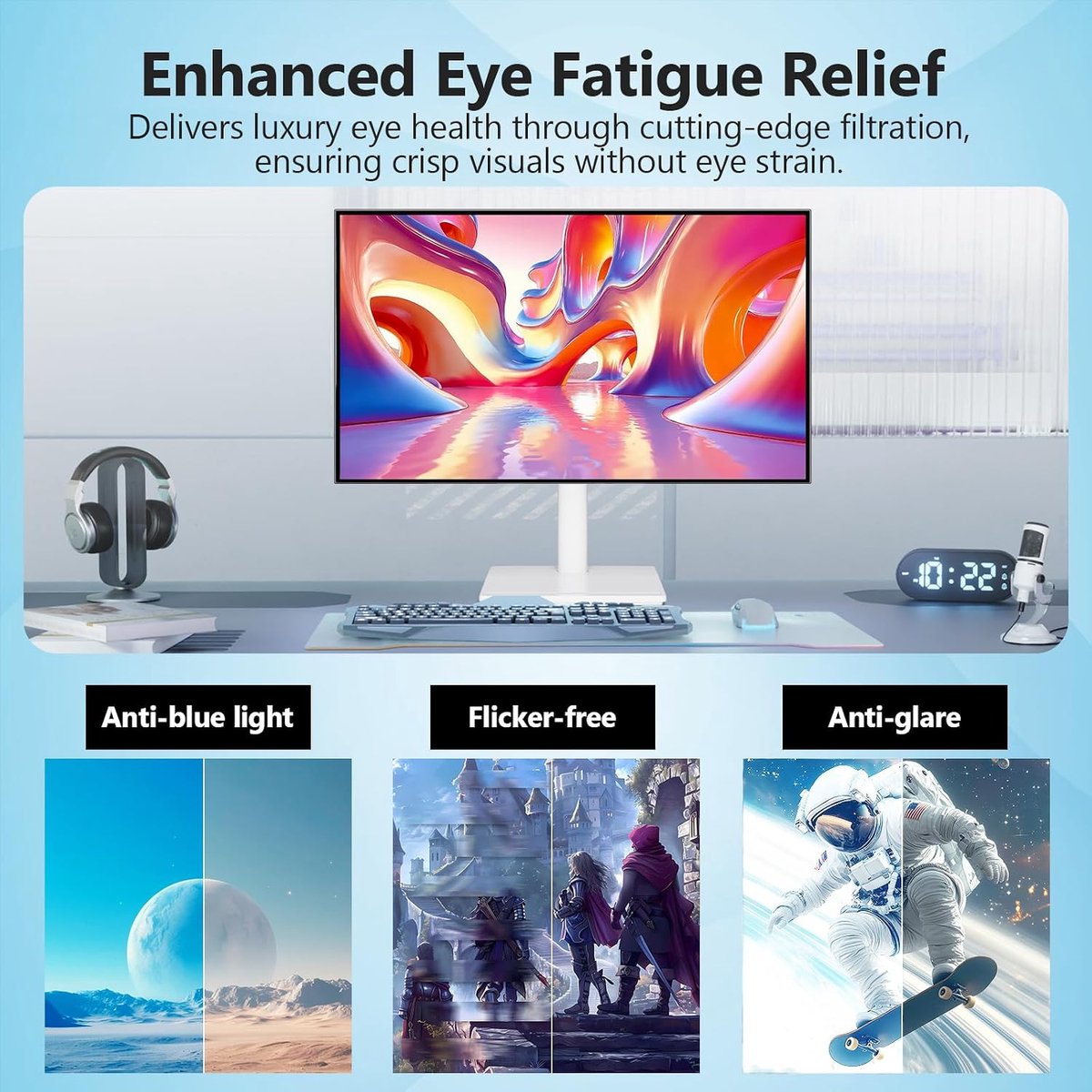 A AGEX X Agex - 27 inch 4K monitor UHD - 3840x2160 IPS 60Hz in hoogte verstelbaar wit thumbnail 4