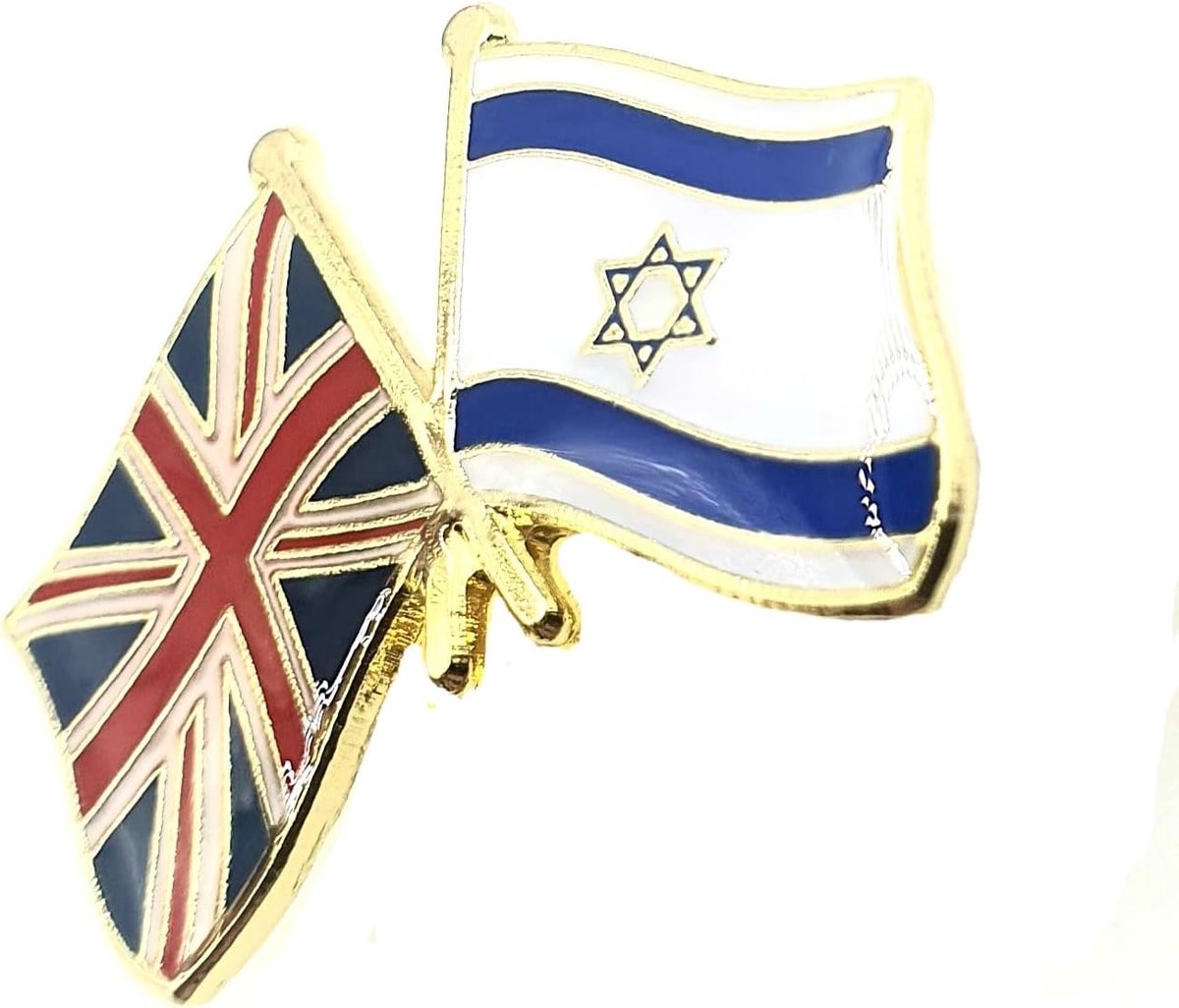Israëlische UK Verenigd Koninkrijk Groot-Brittannië Union Jack Vriendschap Metalen Emaille Land Vlaggen Pin Badge, Metaal