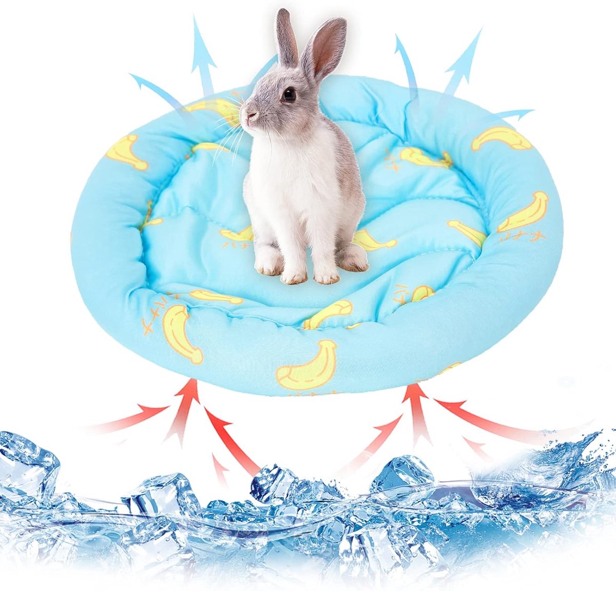 dieren koelmat bed konijn hamster koelpad zomer ijs zijde slaapbed voor kleine huisdier puppy cavia's hamster konijnen hamsters kat (blauw)