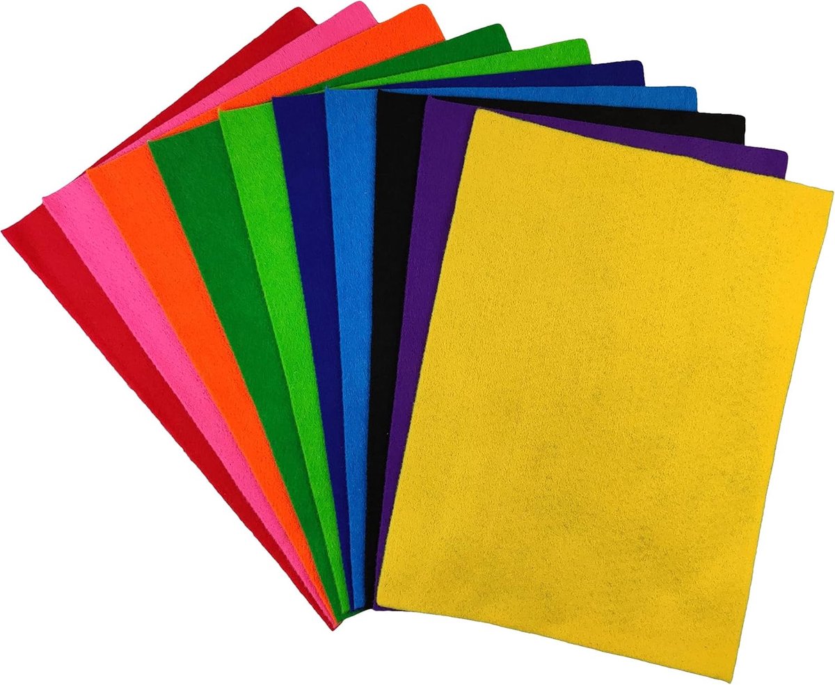 10 decoratie vilt gekleurde A4 1mm stof DIY Craft voor kinderen bruiloft tafeldecoratie pasen voorjaar