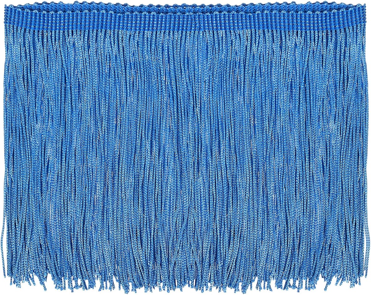 5 yards 15,24 cm ketting franjes trim kwasten naaien trim franjes polyester trim band voor naaien DIY handwerk kleding lamp decoratie, hemelsblauw