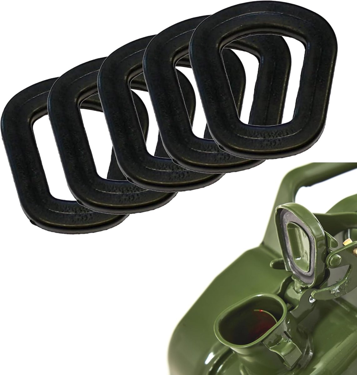 5 x reserveafdichting voor metalen jerrycan, 5 stuks, Made in Europe