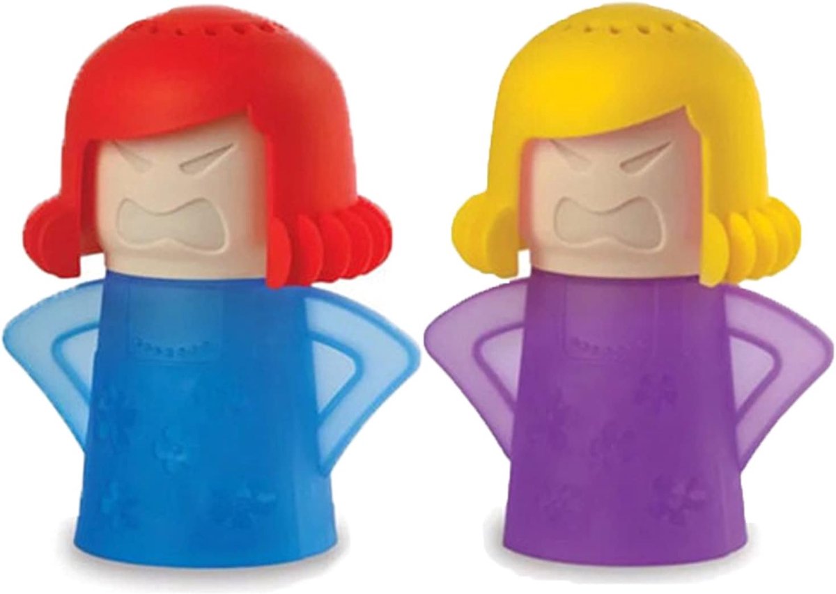 2 Stuks Angry Mama Magnetron Stoomreiniger voor Keuken, Thuis en Kantoor - Cleaner Tool