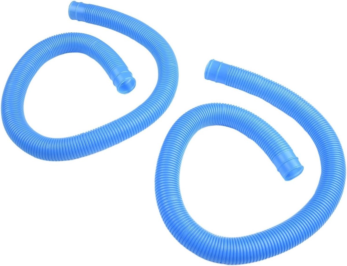 2 stuks 3,2 cm vervangende slang voor bovengronds zwembad, zwembadpomp, reserveonderdeel voor accessoires voor Intex 3,2 cm (blauw)