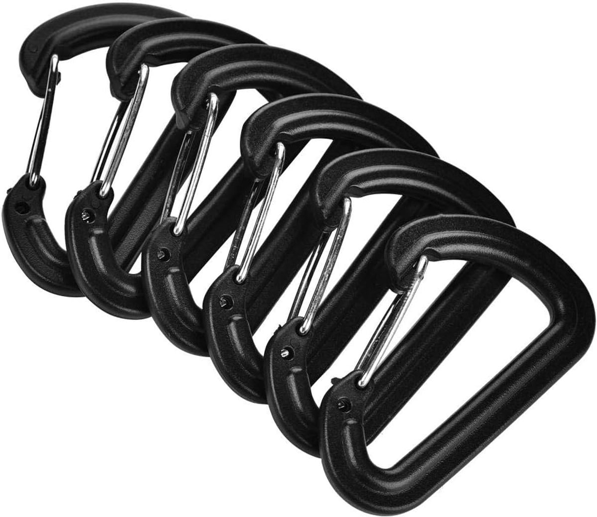 Klimmen Vergrendeling Gesp 20 Stks Plastic Karabijnhaak Klimmen Wandelen Vergrendeling Gesp Sleutelhanger Outdoor Sport