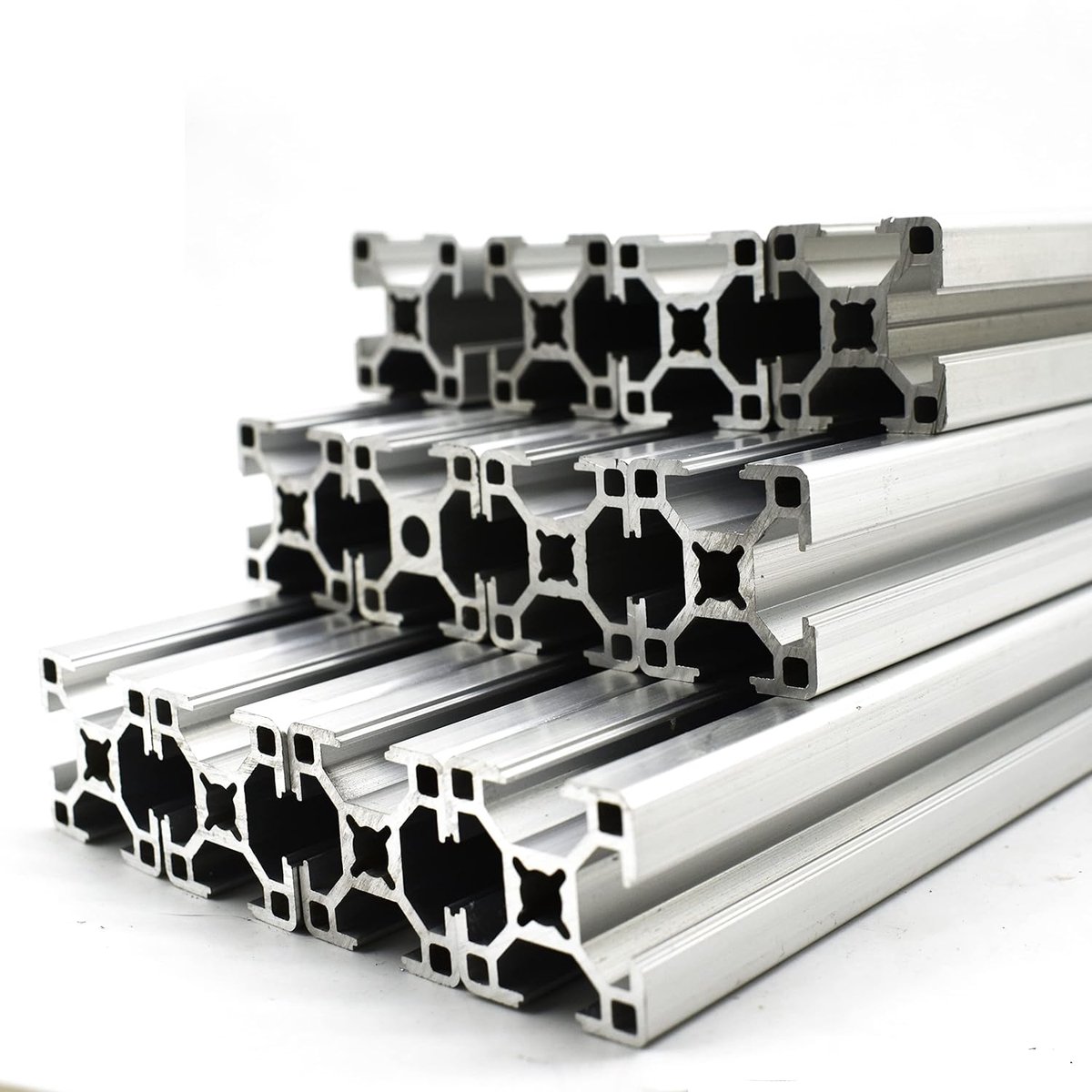 12 stuks montageprofiel aluminium profiel groef 8 30x30 snijden 700 mm