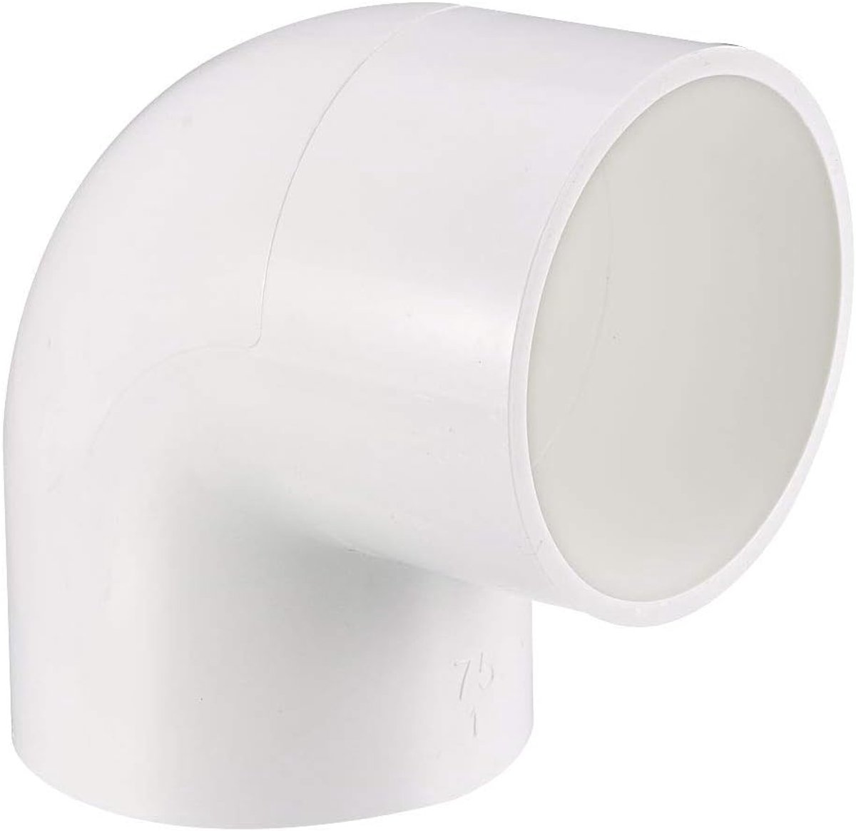 sourcing map Pvc-buis, 90 graden hoek, 75 mm, PVC-stekker, PVC-verloopstuk, slangverloopstuk, 2 stuks