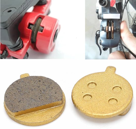 4 Paar Elektrische Scooter Schijfrem Pad Vervanging Koper Gebaseerde Fiets Ronde Remblokken voor Mountainbike Remmen: — afbeelding 5