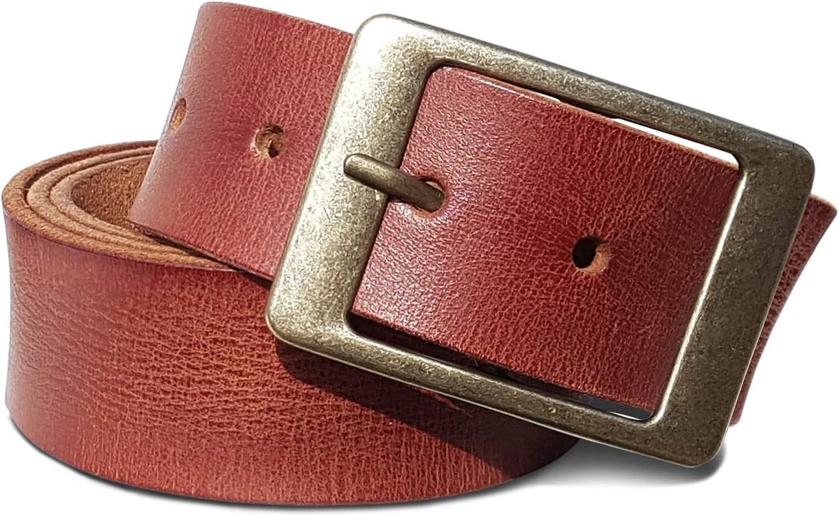 Vintage lederen riem voor heren voor jeans pak riem 4 mm dik vol lederen 38 mm man riem