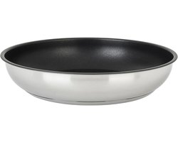 715020 Afneembare roestvrijstalen pan uit de serie SITRAMOVIBLE ARPEGE Ø 28 cm H 5,5 cm - PFOA-vrije anti-aanbaklaag - voor alle warmtebronnen inclusief inductie - verkocht zonder handvat