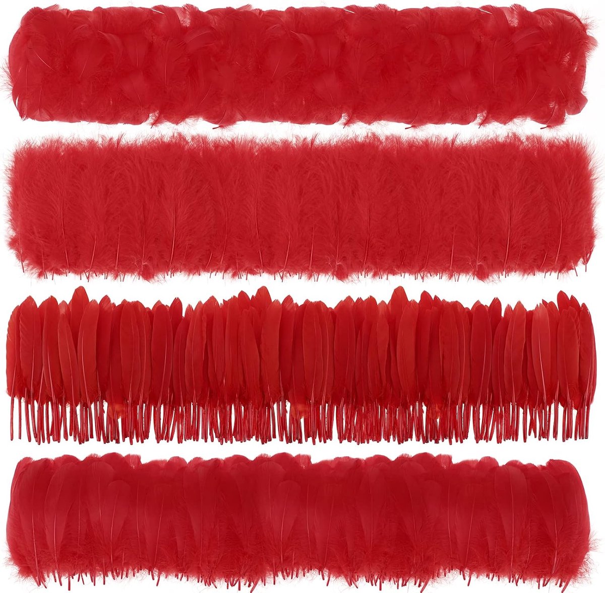 Veren om te knutselen, 7-15 cm, natuurlijke knutselveren, decoratie voor dromenvanger, knutselen, 4 soorten veren voor bruiloft, Halloween, maskers, carnavalskostuums, accessoires