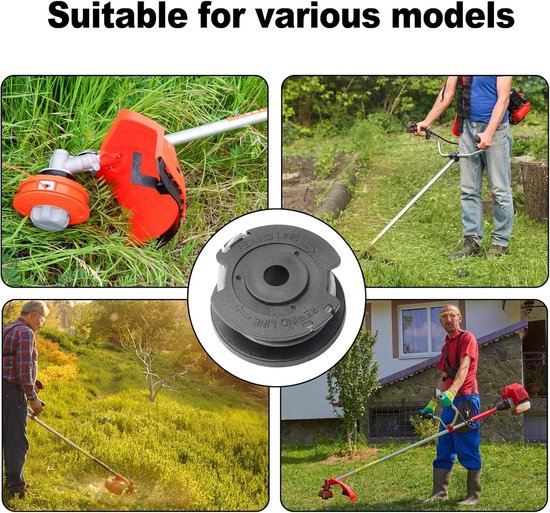 3 stuks grastrimmer spoel vervanging voor Bosch ART 23 SL 26 SL, EasyGrassCut 18, 23, 26, 18-230,18-260, grastrimmer F016800569 F016800385 grastrimmer draad vervangende spoel en lijn — afbeelding 4
